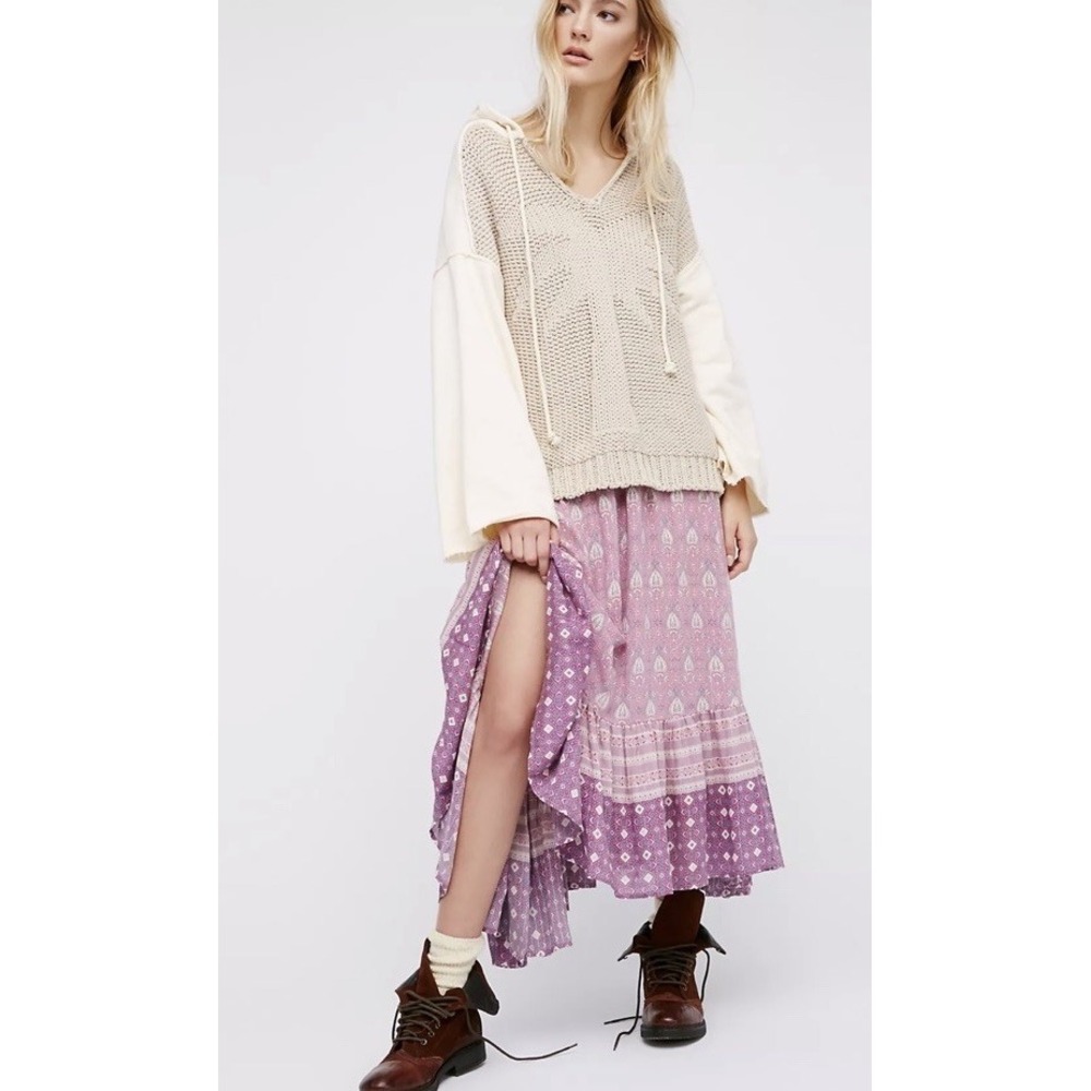 Spell & The Gypsy Lilac Oracle Boho Midi Maxi Skirt M NWT Luxury Bohemian - Picture 3 of 13